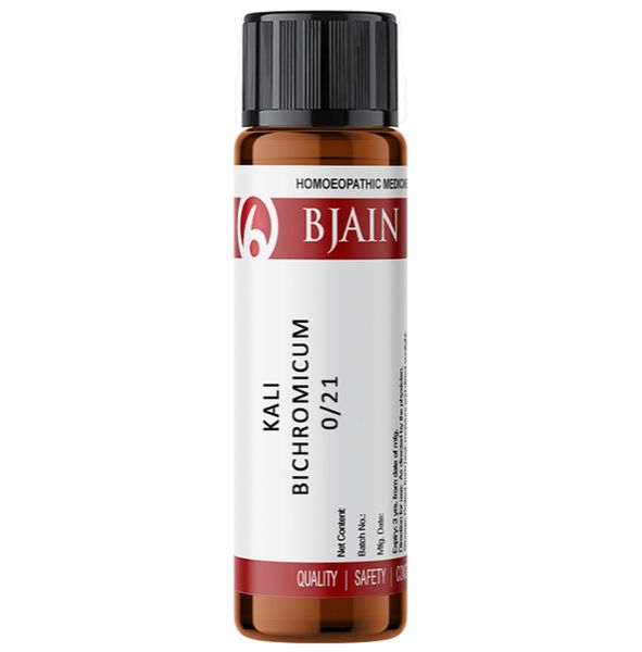 Bjain Kali Bichromicum Globules 0/21 LM pack