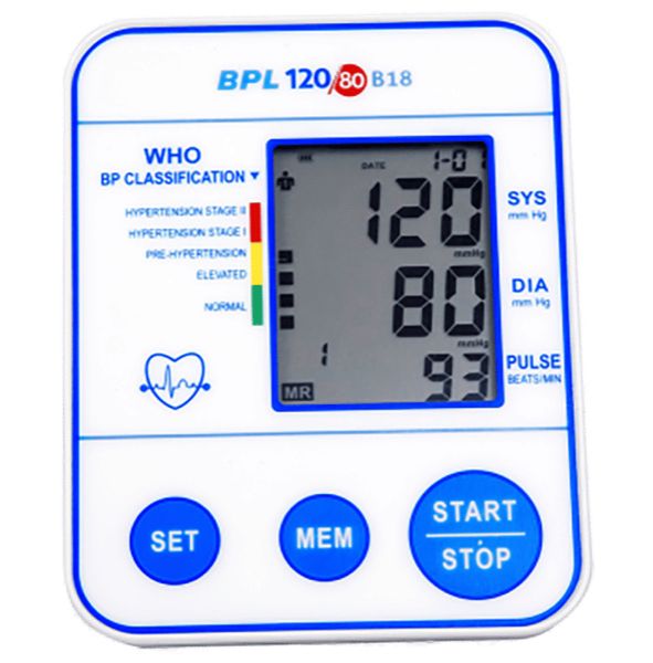 BPL B18 120/80 Blood Pressure Monitor pack