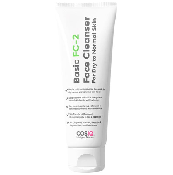 Cosiq Basic FC 2 Face Cleanser for Dry to Normal Skin pack