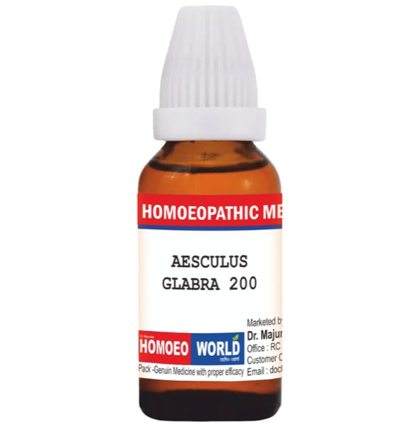 Dr. Majumder Homeo World Aesculus Glabra Dilution (30ml Each) 200 pack