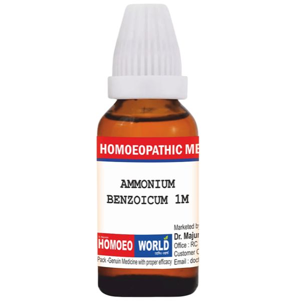 Dr. Majumder Homeo World Ammonium Benzoicum Dilution (30ml Each) 1M pack