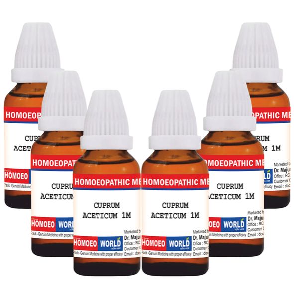 Dr. Majumder Homeo World Cuprum Aceticum Dilution (30ml Each) 1M pack
