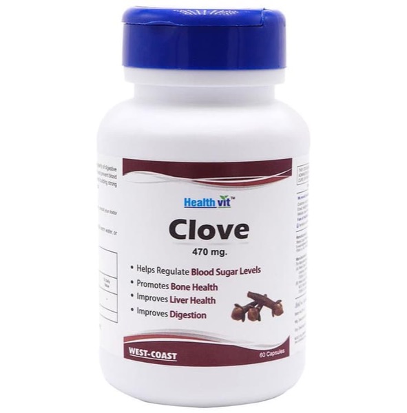 HealthVit Clove 470mg Capsule pack