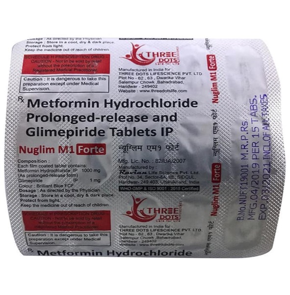 Nuglim M 1 Forte Tablet PR pack