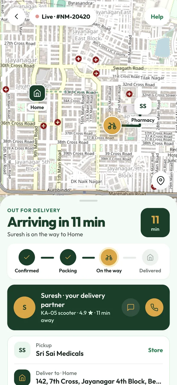Preview of the MedMate app in development